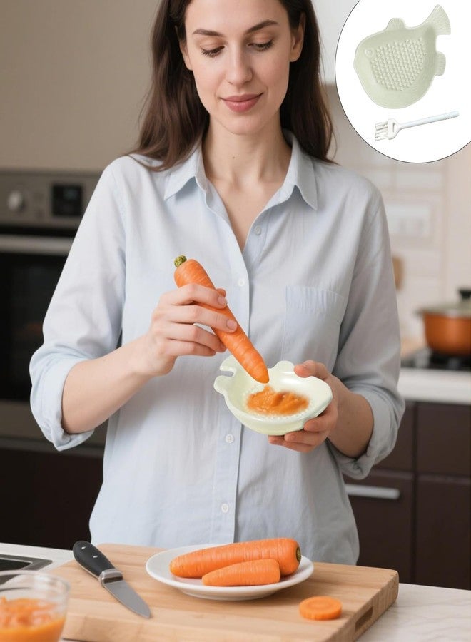 BdelrinQue Ceramic Grater Plate, Garlic Grater Plate, Efficient Garlic Crusher Plate Suitable for Quick Meal Preparation and Gourmet Cooking - Image 3